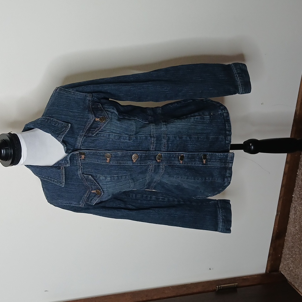 Bernie dark denim jean jacket size small - Picture 2 of 15